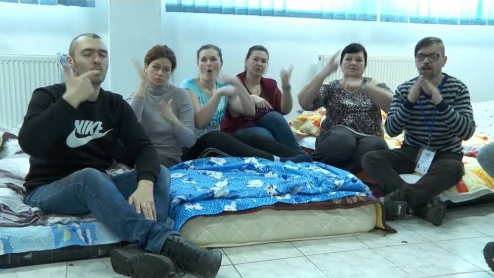 Refugiati ucraineni surzi isi gasesc adapost in Romania
